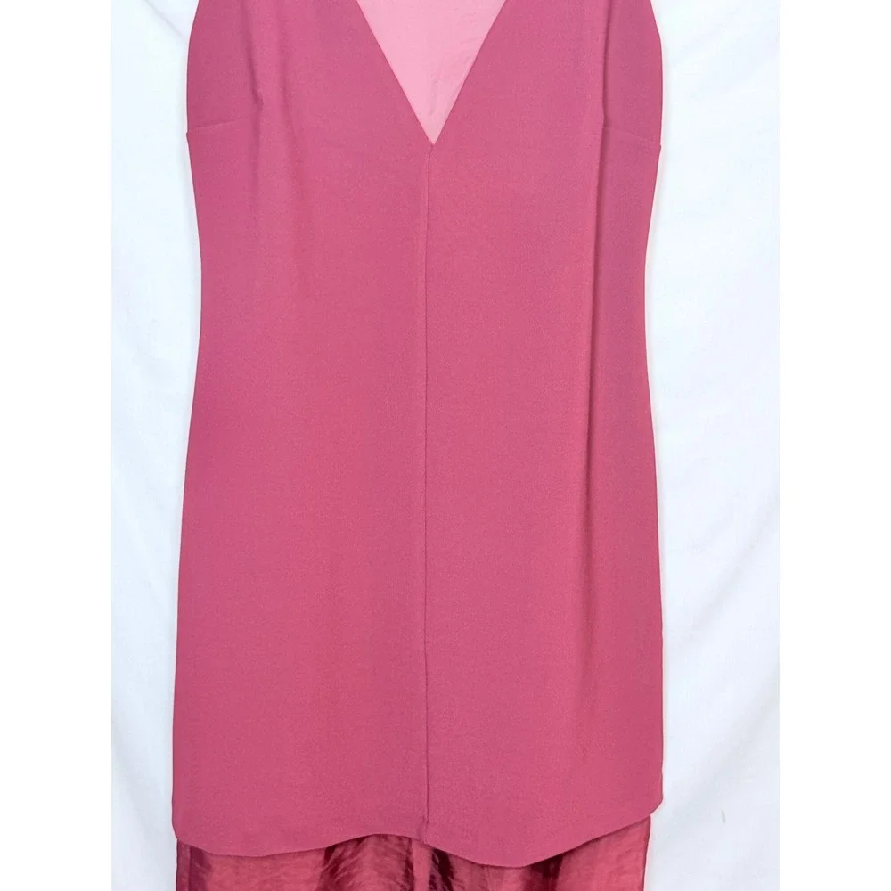 Abercrombie & Fitch Maroon V-Neck Maxi Dress Large NWT Maroon Layered Hem Party